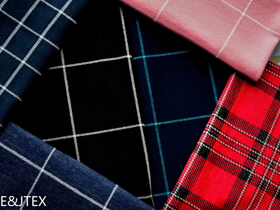 Plaid Jacquard Knitting Fabrics